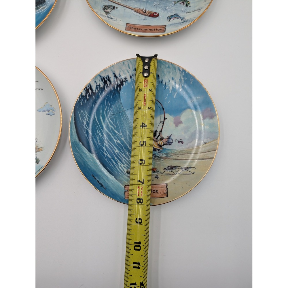 Gary Patterson Art of Fishing Limited Edition Collector Plates Set of 4 Fishing - Picture 7 of 11
